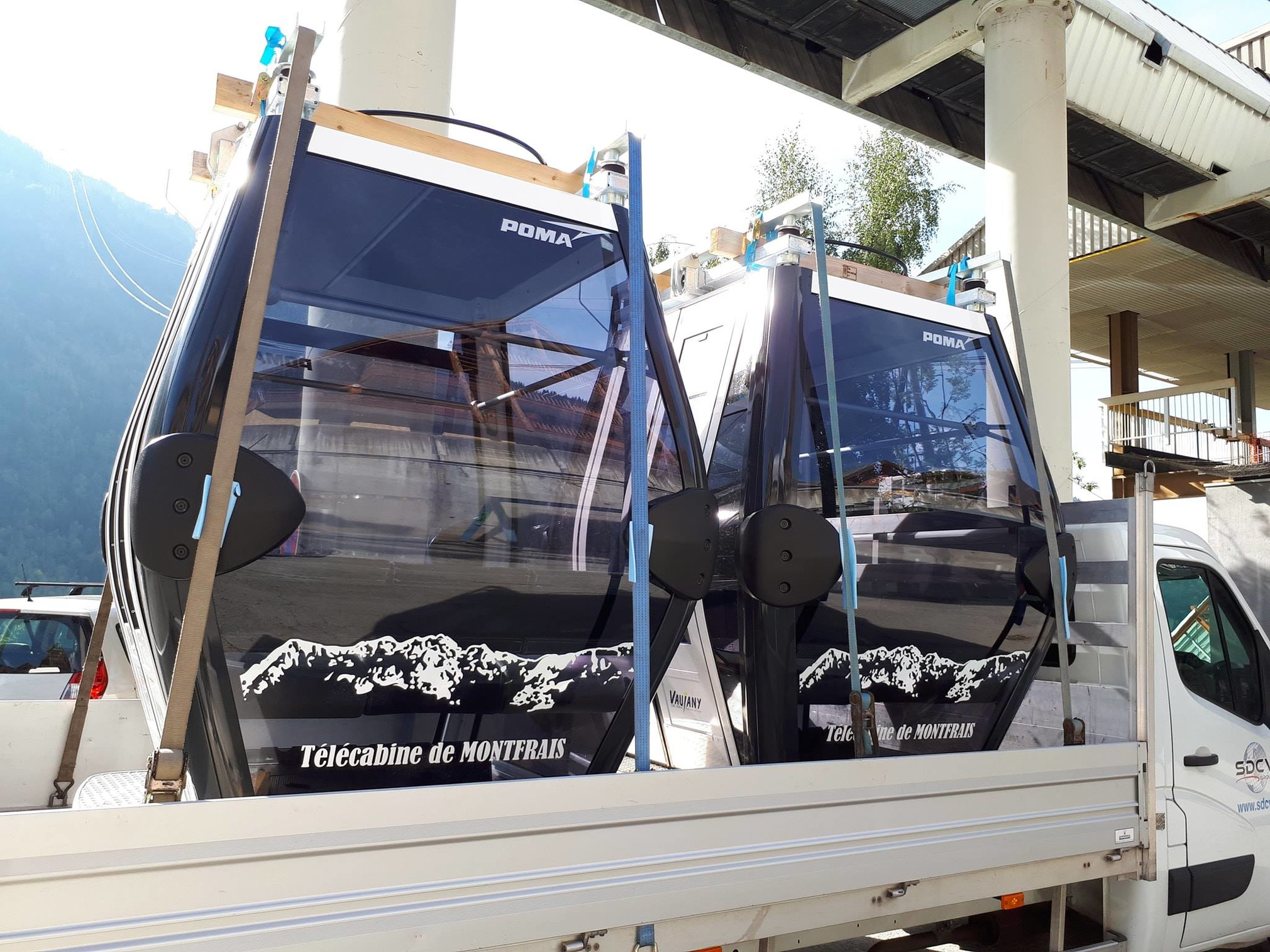 Vaujany, egy kis "hazai", POMA lift épül