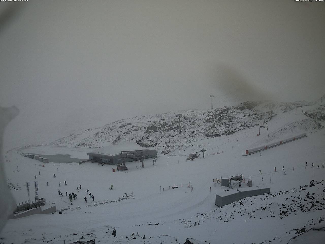 Pitztal 2800 méteren  - fotó: webkamera