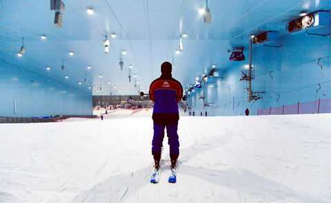 A pályákat hóágyúzott hó borítja | Fotó: Ski Egypt / facebook