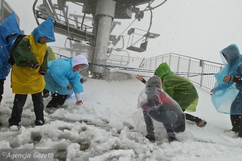 Július eleje a Kasprowy-csúcson (Kép: www.gazeta.pl)