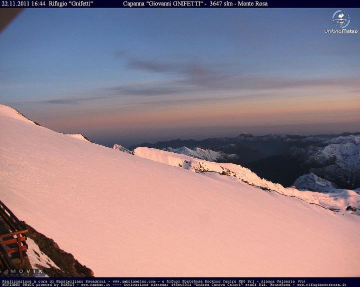 Alagna, Montarosa webkamera, hétvégén már nyitnak