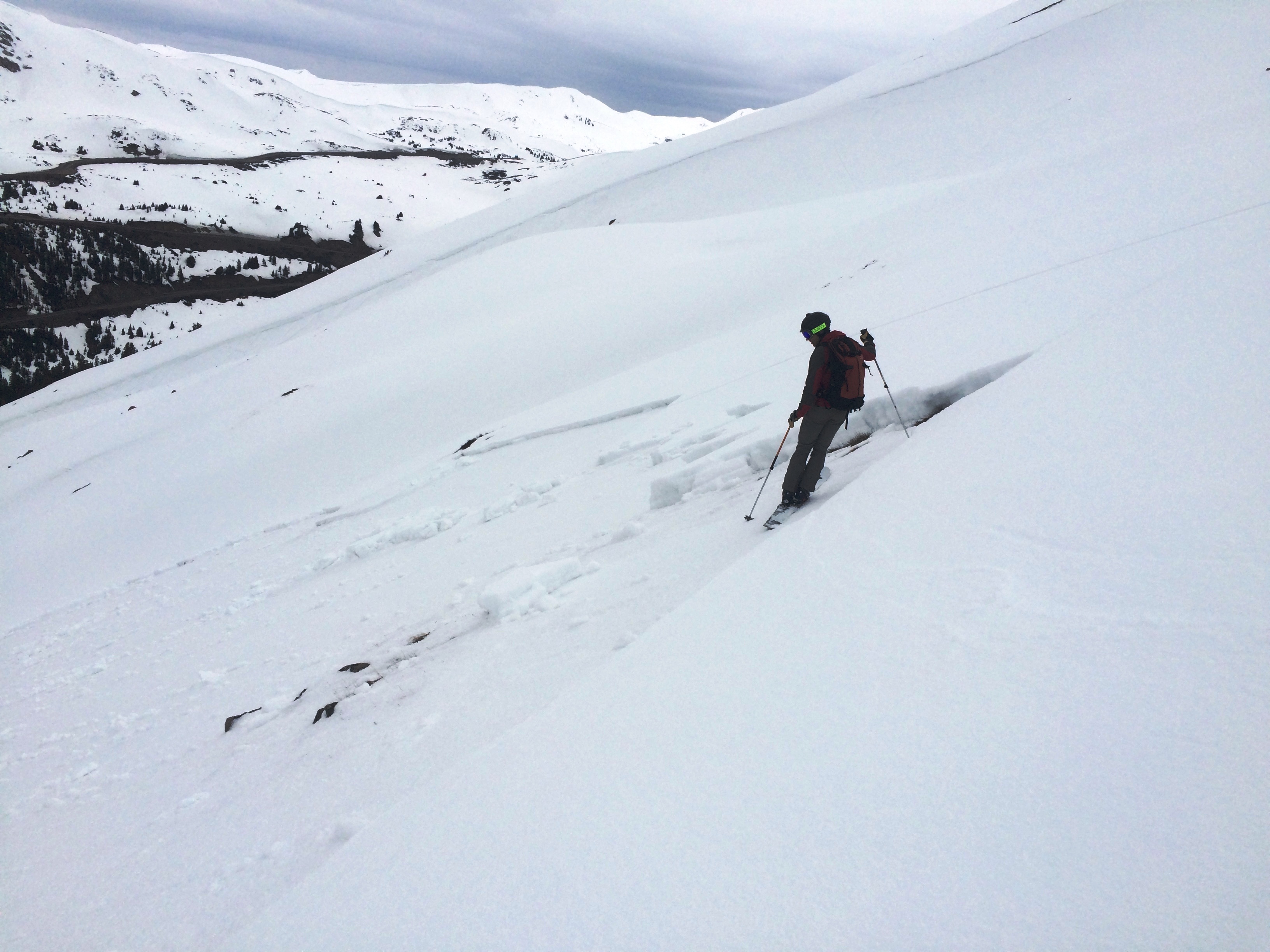 Lavina Loveland síterepén - Fotó: CAIC