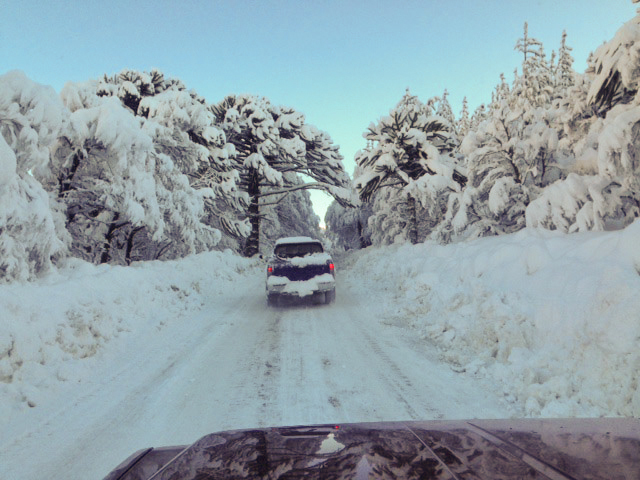 Corralco két havazás közt - Fotó: nevasport.cl