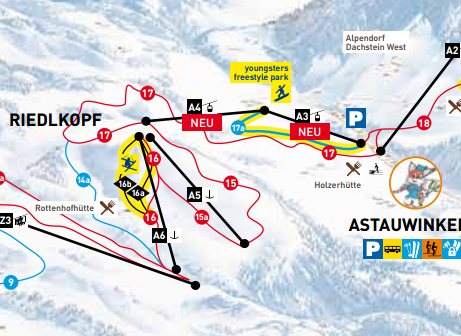 Ez pedig már a legújabb terv a sítérképről. Ezen már látszik hogy középállomást is terveztek az új lifthez.