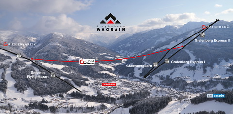 A tervezett lift a két oldal között