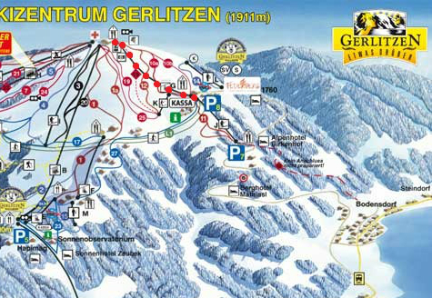 Az új felvonó a pályatérképen