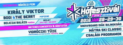 A 2016-os Hófesztivál programja