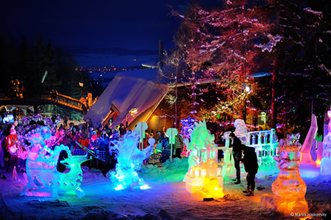 Jégszobrok a Tarajkán - Fotó: Marek Hajkovski / regiontatry.sk