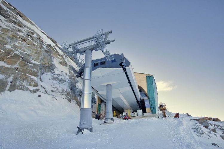 A hegyállomás novemberben