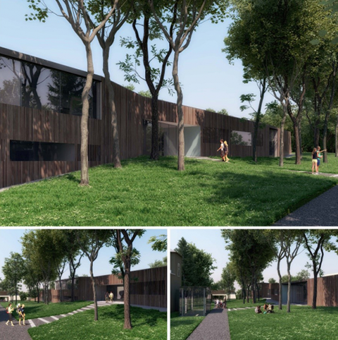 Az új látogató- és információs központ látványterve | Forrás: Hegyvidéki Önkormányzat