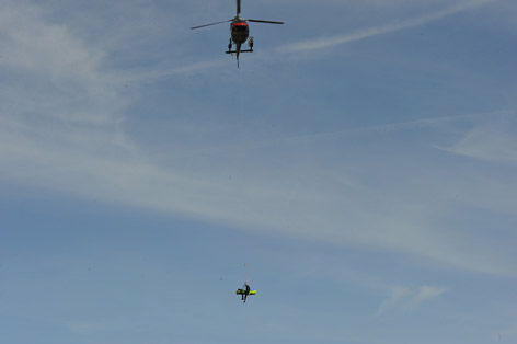 A holttestet szállító helikopter