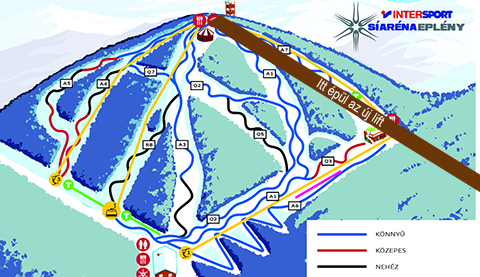 Az A7-es pálya mellett épül az új kétüléses lift