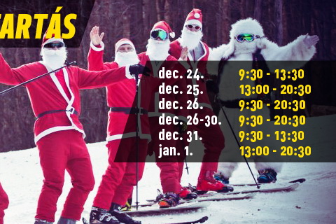 A tervezett nyitva tartás az eplényi síterepen