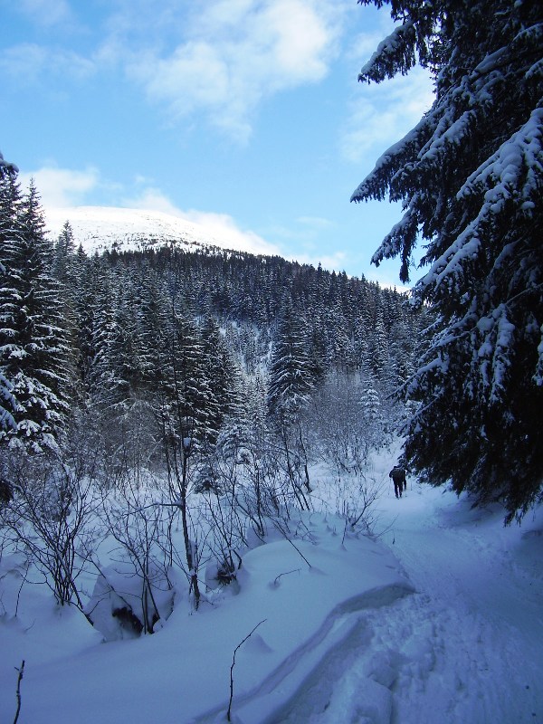 indulás felfelé a Trangoska-völgyben