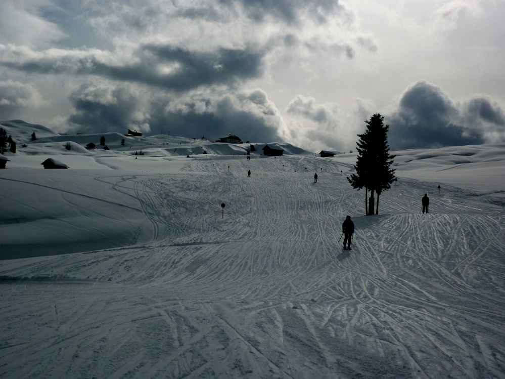 A Pralongia-környék pályáin...