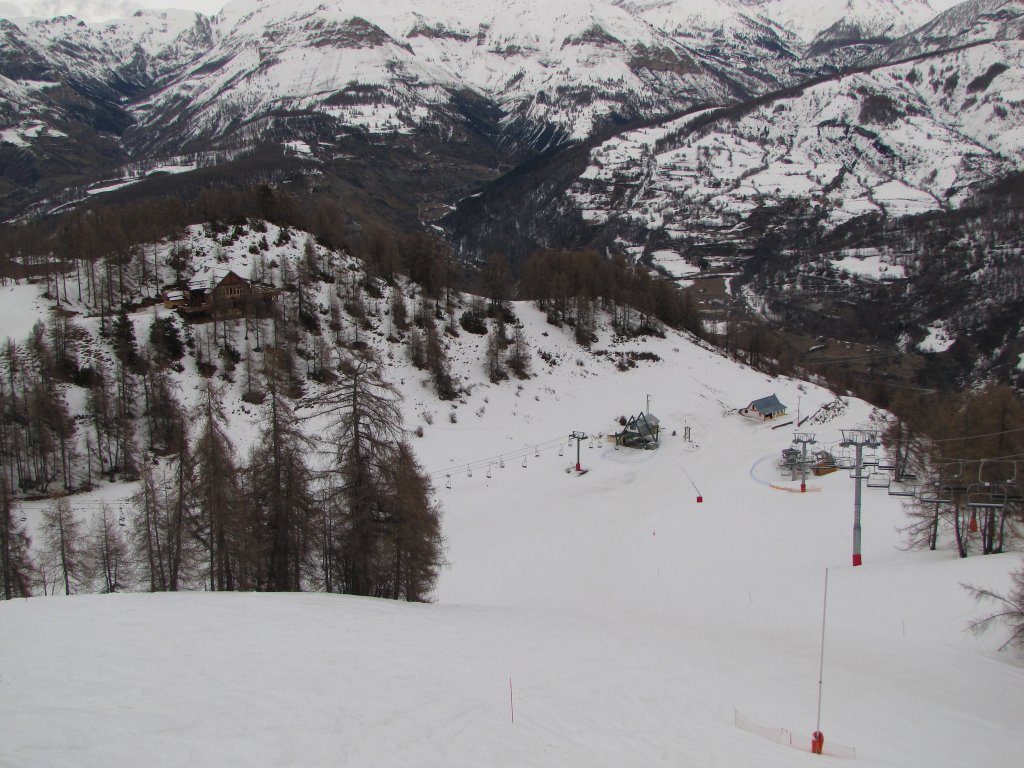 Le Seignus, a Gros Tapy és Font Frede felvonók alja