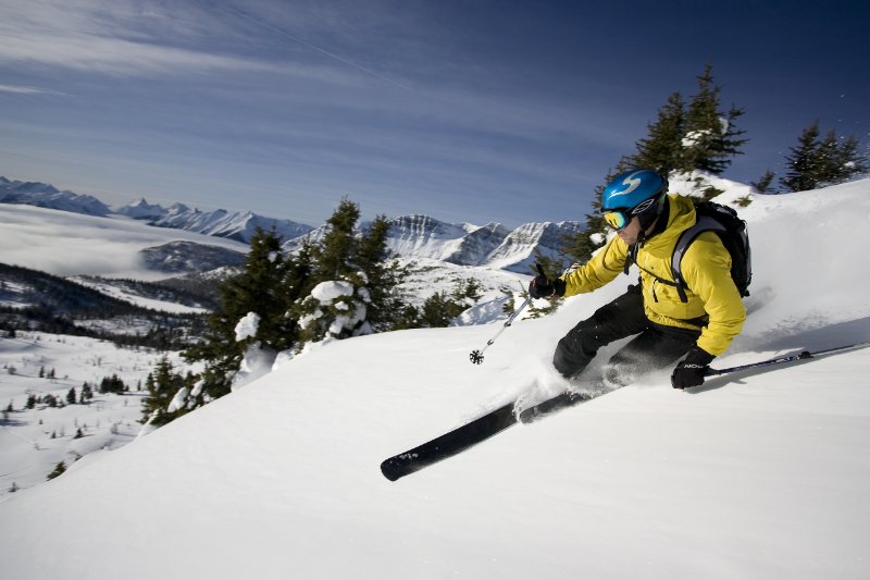 Sunshine Village Skier - Photo by Martin Lortz