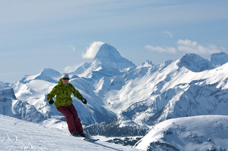 Sunshine Village Skier - Photo by Sean Hannah
