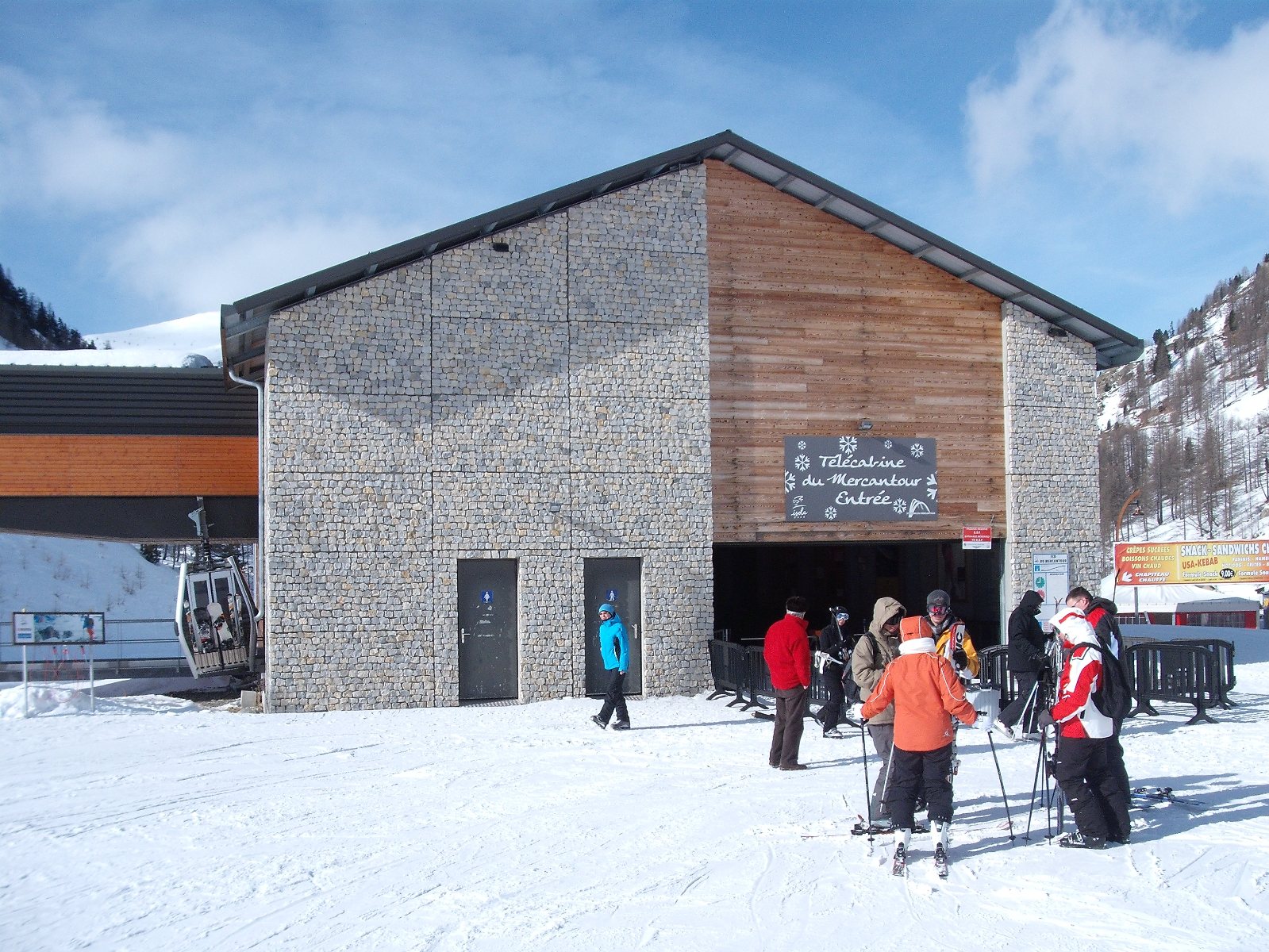 A nagy kabinos bejárata