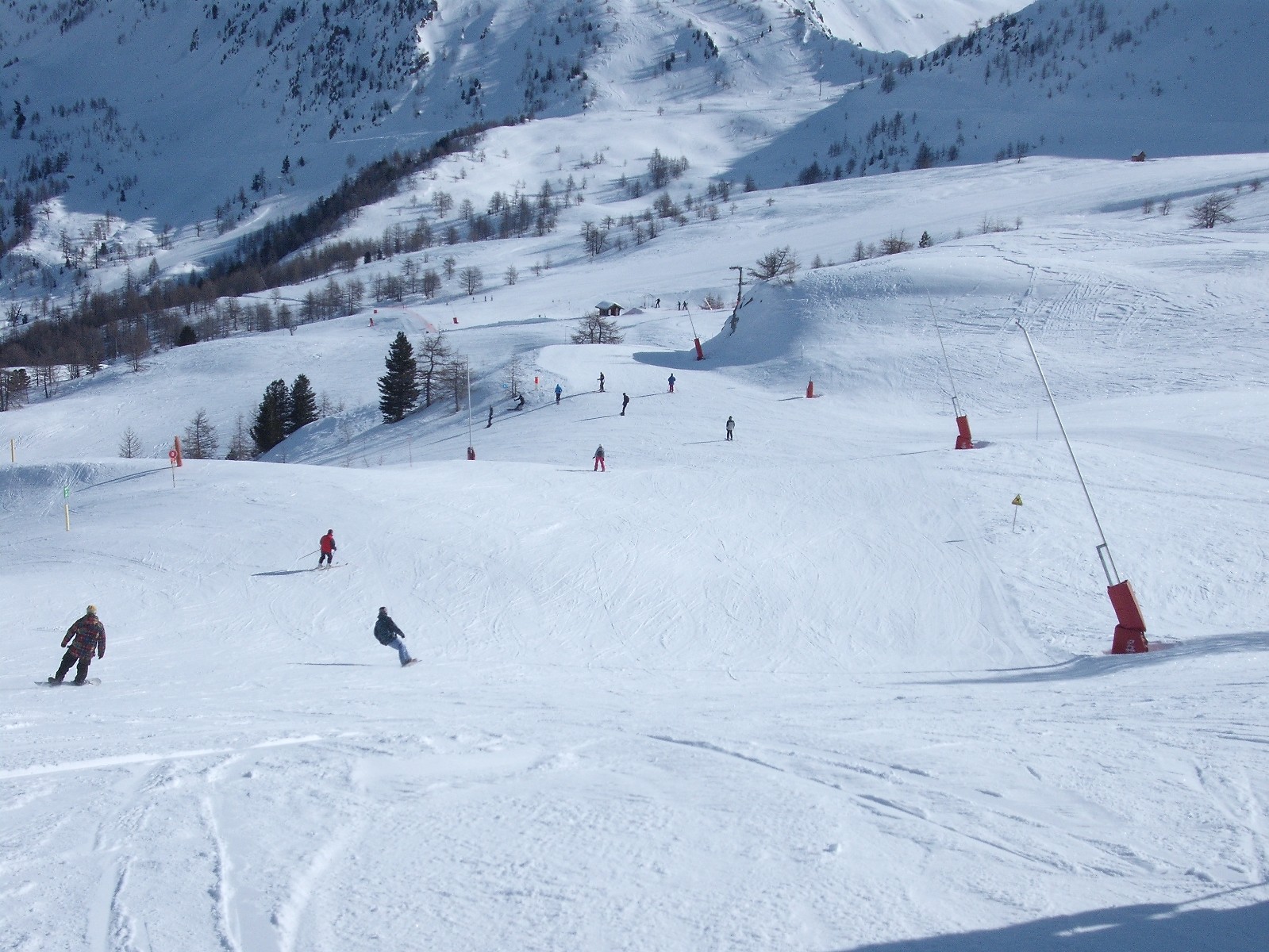 A Sapins és Avenue pályák tetejénél