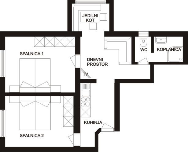 Földszinti apartman