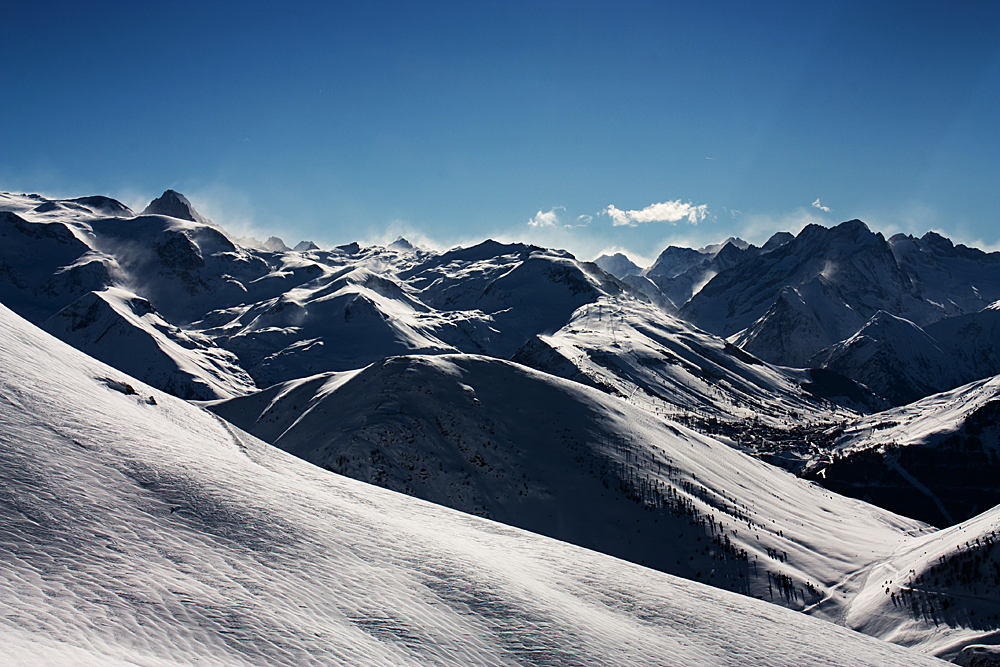 Panoráma a Pic Blancról