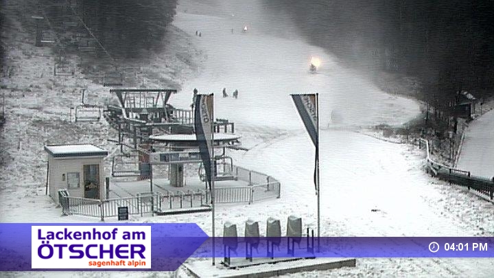 Lackenhof: vasárnap délutáni hóágyúzás