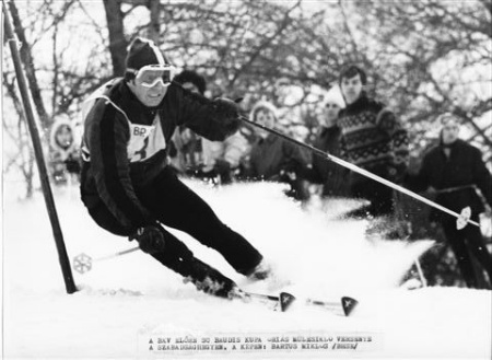 1972, Szabadság-hegy, Bartus Miklós (Bp.Honvéd), BKV Előre SC Baudis Kupa óriás műlesiklás, I. hely