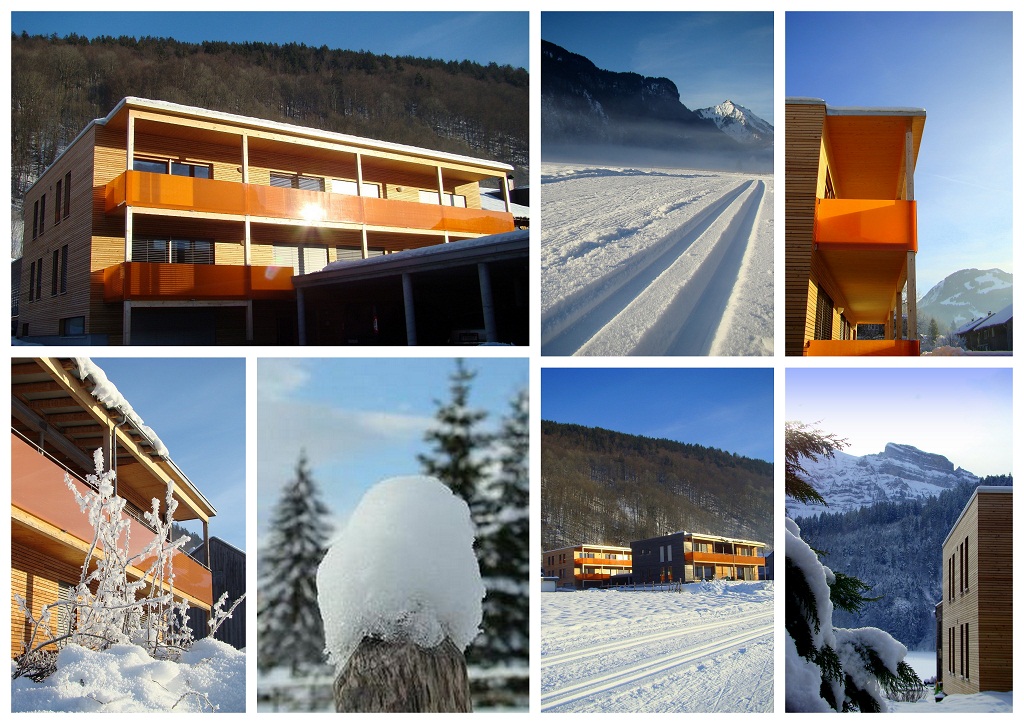 Haus Sonne / Bizau - sífutópálya a ház előtt, Wellnessrészleg, Luxuslakások...