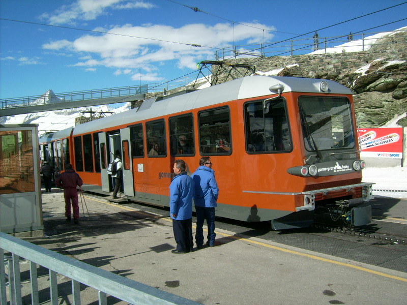 A Gornergrat-fogaskerekű végállomása