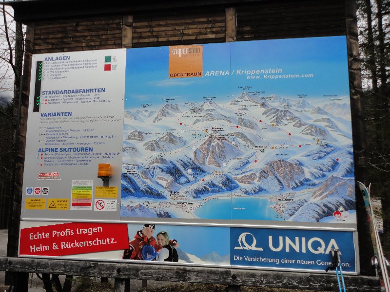 Krippenstein sítérkép