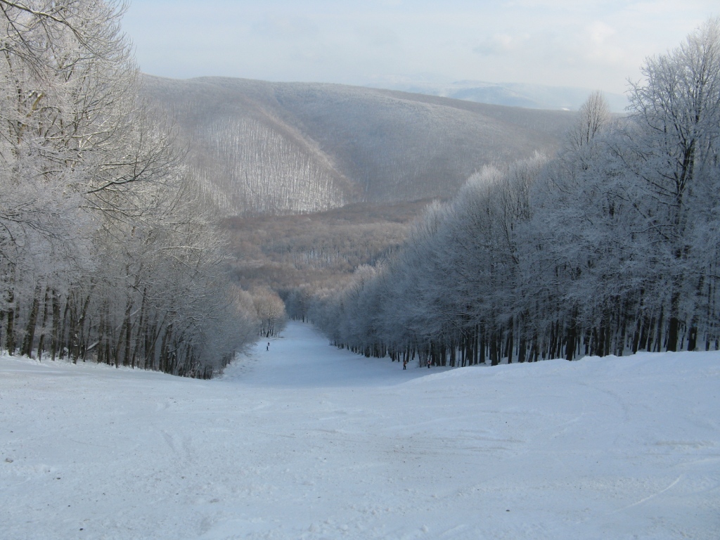 Dobogókő egy feburári napon 2012-ben