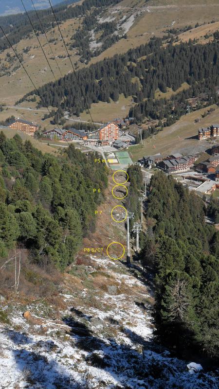 Az új pylonok helye