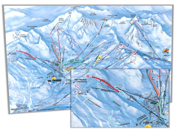 3 Vallées 2 nyomvonala