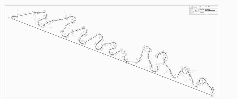 A téli-nyári bobpálya tervezett nyomvonala