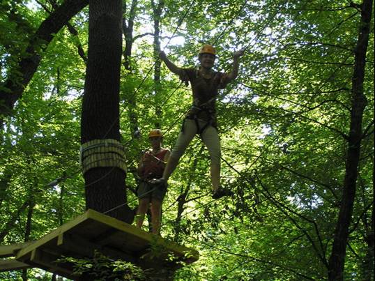 A Zemplén Kalandpark egyik ügyességi pályája ilyen lesz