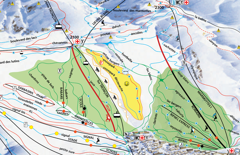 az új térképrészlet