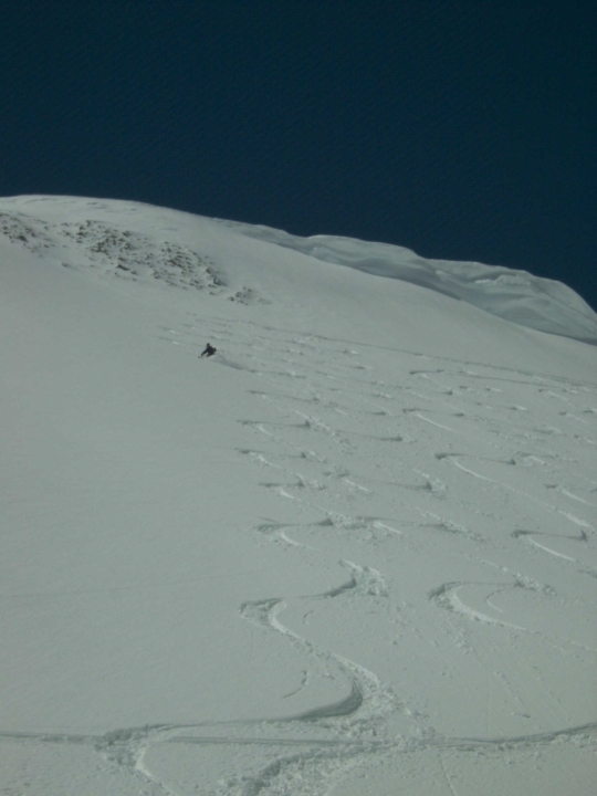 Porhó, napsütés: nyomfektetés az Edelgriessen