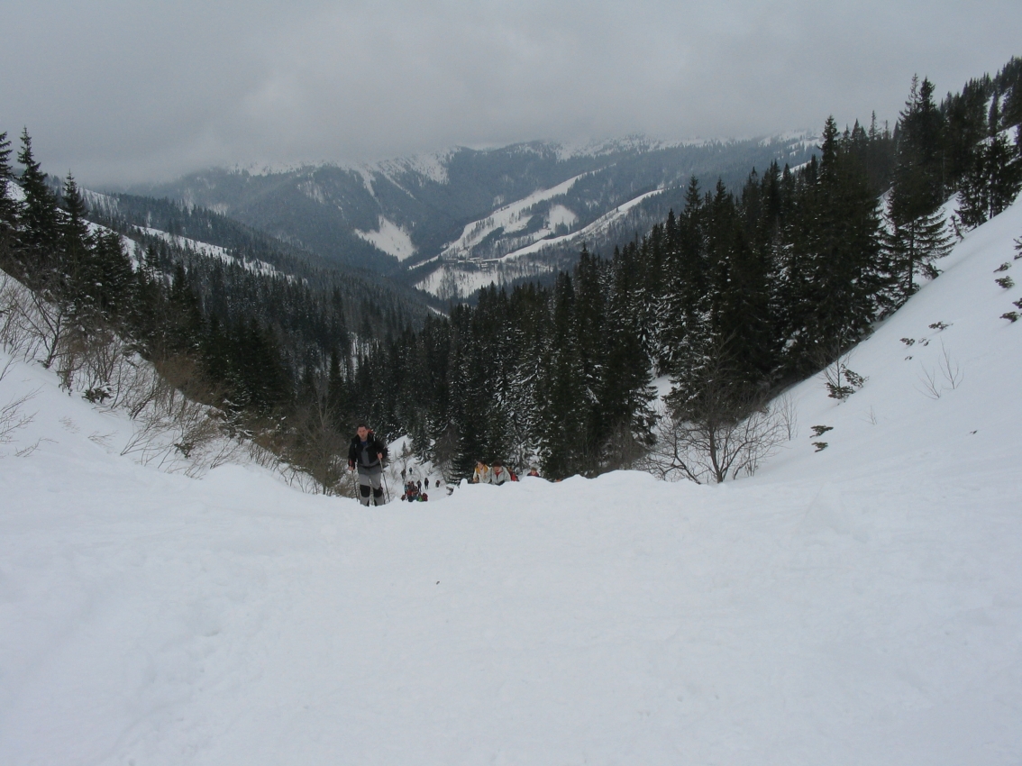 Háttérben a Chopok-Juh sípálya lejtői.