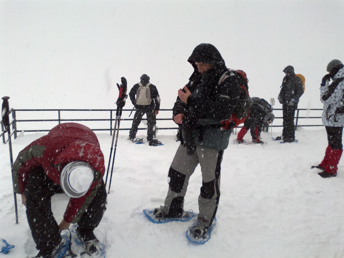 Egy hosszabb megállás lefelé a menedékháznál.