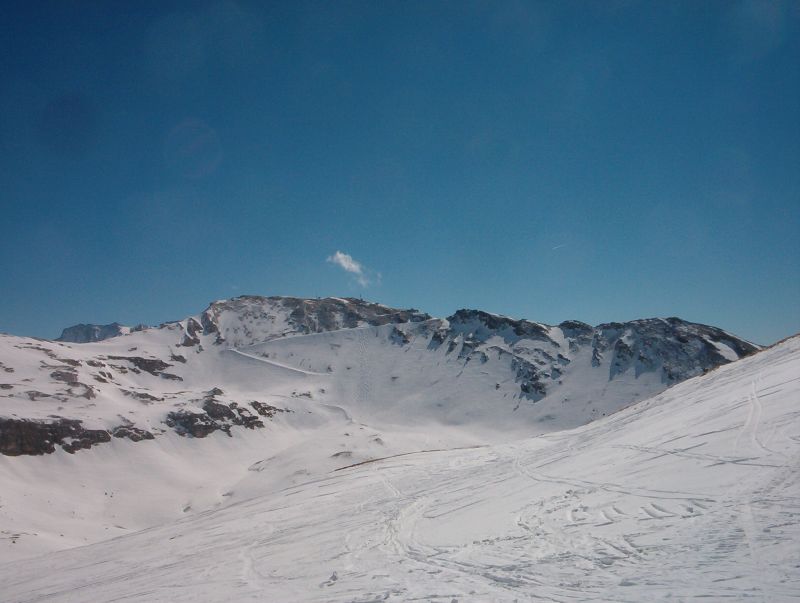 Kellemes off piste a Viehbüheltől jobbra, szemben a Fallbichl oldal