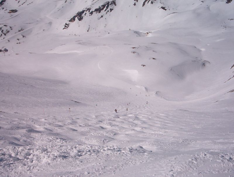 fekete buckapálya (Fallbichlabfahrt), képen nem jön ki annyira a meredeksége