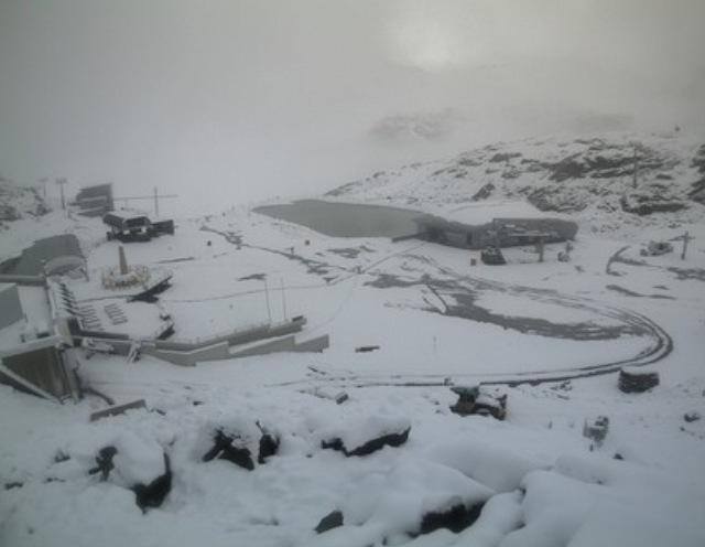 Az utolsó nagyobb havazás Pitztalon augusztus 25-én 20 cm havat hozott (Kép: Pitztal / Facebook)