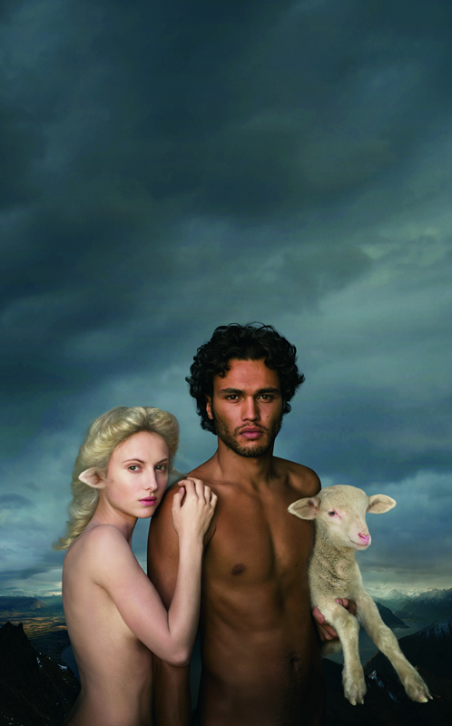 A poszter üzenete: Az új-zélandi tiszta merinó gyapjúból készülő Icebreaker hiteles és természetbarát outdoor öltözet