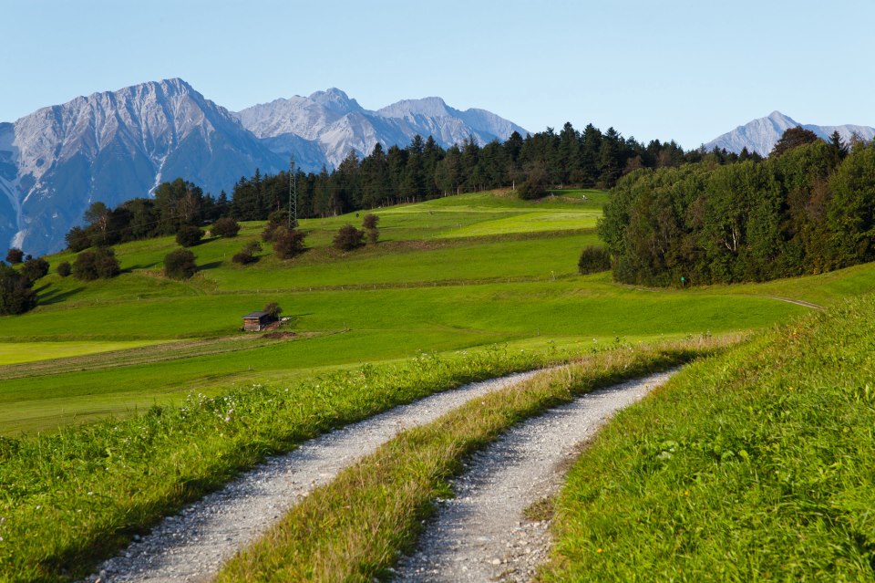 Alpesi táj Innsbruck közelében