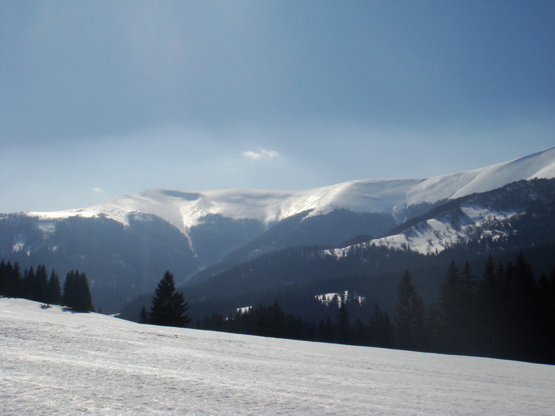 Panoráma a tányéros felvonó végállomásáról 