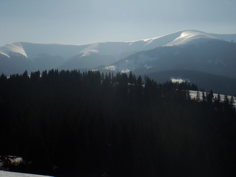 Kilátás az ülőliftes kék pályáról