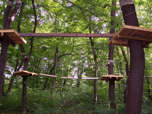 Erdei kötélpálya a Kalandtúra Parkban