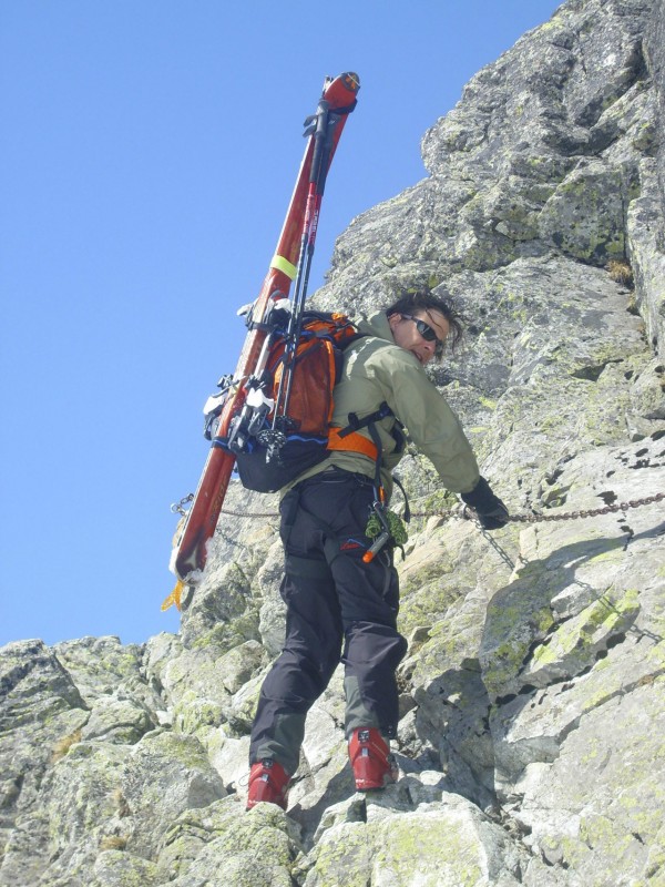 A Lengyel-nyereg (Pol'sky hreben) előtti láncos rész, már könnyed sétának tünt