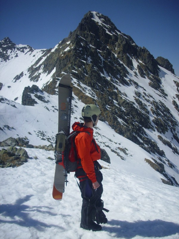 Ati a Lengyel-nyeregben, háttérben a Felkai-csúcs